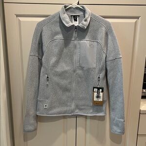 The North Face Heather blue Front Range Fleece Jacket.